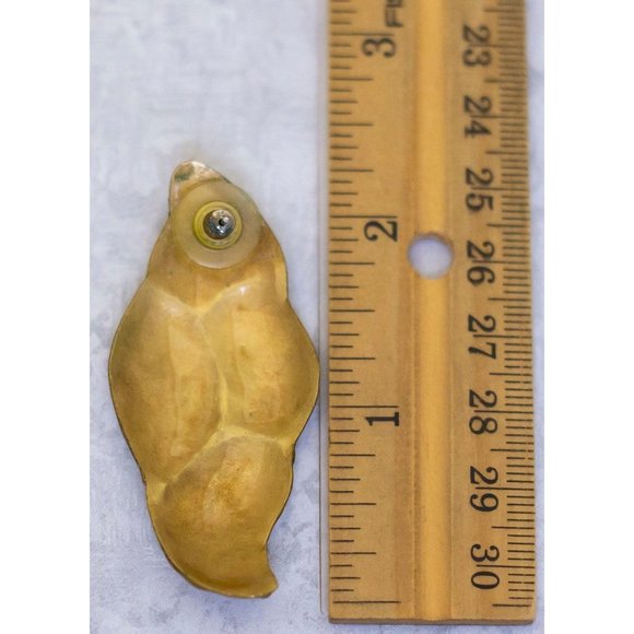 Vintage Large Art Nouveau Statement Gold Tone Stud Earrings - CF1 - Picture 4 of 4